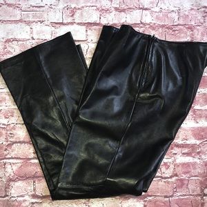 SOLD. DANIER 100% genuine black leather pants.